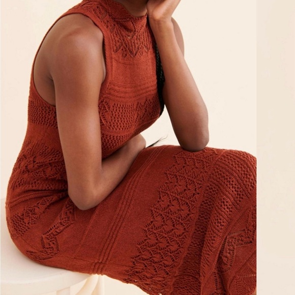 Anthropologie | Crochet Midi Dress - Picture 3 of 9